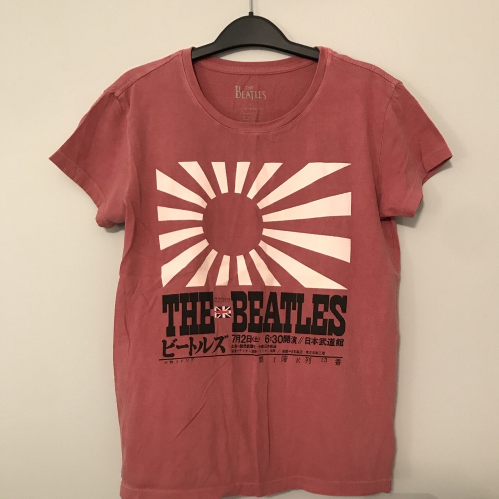 light red beatles tee from lucky brand